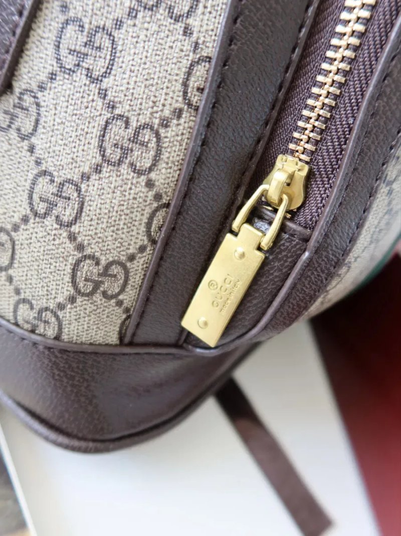 Рюкзачок жіночий Gucci шкіряний натуральна шкіра рюкзак женский гуччи GG сумка купить — фото 6