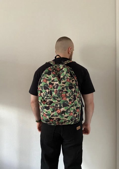 Рюкзак Bape Milo бейп Сумка портфель AAPE для школи в подарунок Стікери Bape та брелок