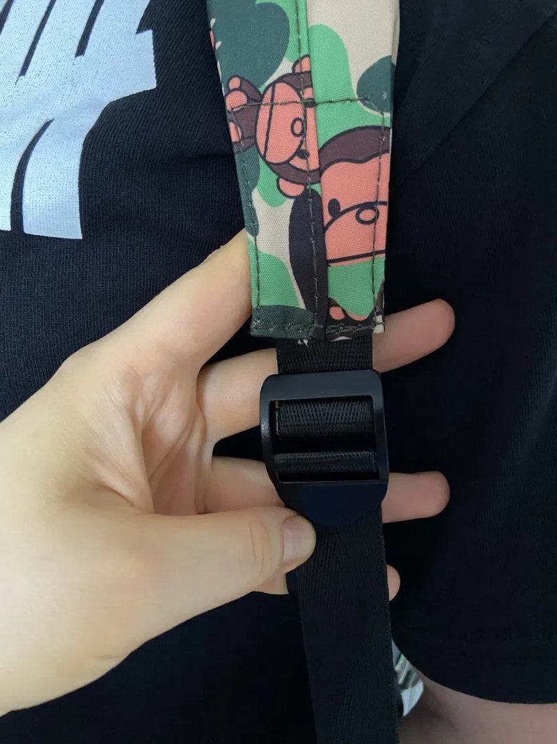 Рюкзак Bape Milo бейп Сумка  портфель AAPE для школи в подарунок Стікери Bape та брелок — фото 4