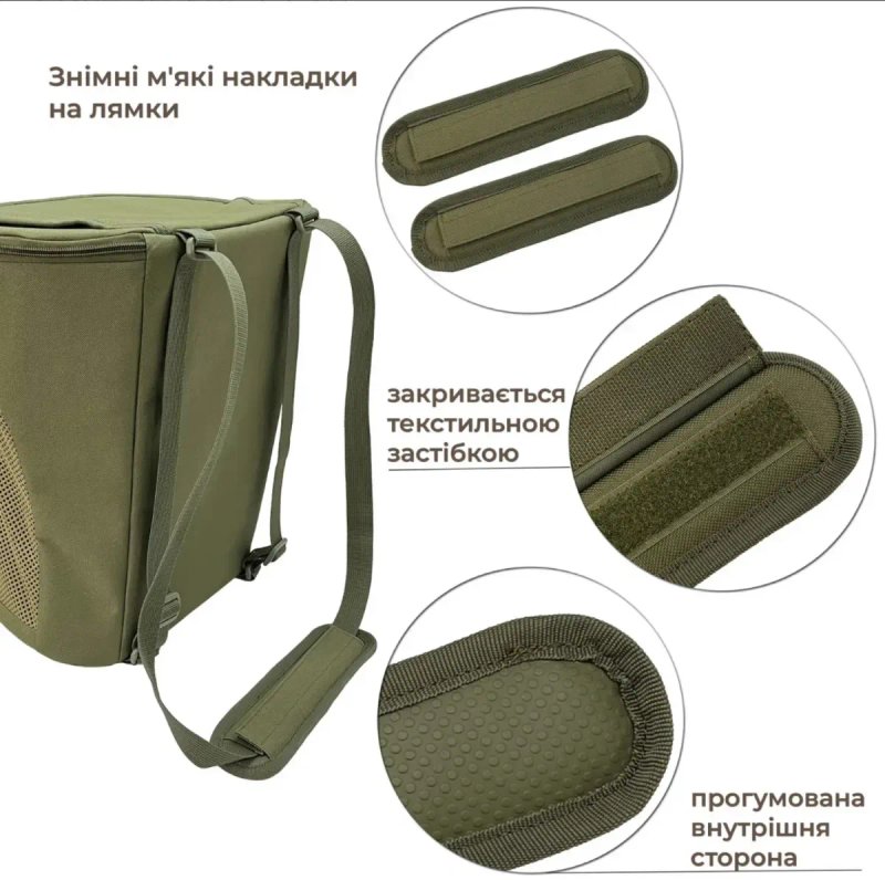 Рюкзак Грибника РНГ-10 (Наплічник/ Сумка Через плече/ Кошик для грибів на 17л — фото 5