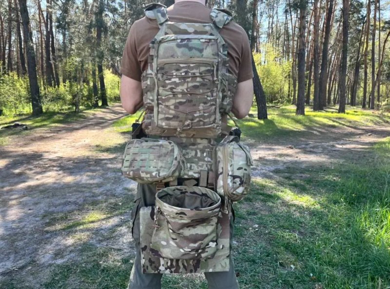 ‼️Рюкзак мультикам Штурмова панель на плитоноску 10 л/Cordura 1000D/тактична сумка‼️ — фото 2