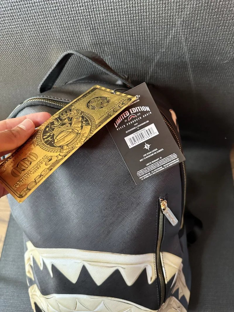 Рюкзак Sprayground Gold and Dangerous Backpack портфель в школу спрейграунд спрейгроунд бекпек спрей spreygraund spraygraund шкільний — фото 4