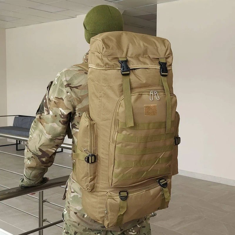 Рюкзак тактичний 70 л Військовий рюкзак Зсу Туристичний похідний баул — фото 3