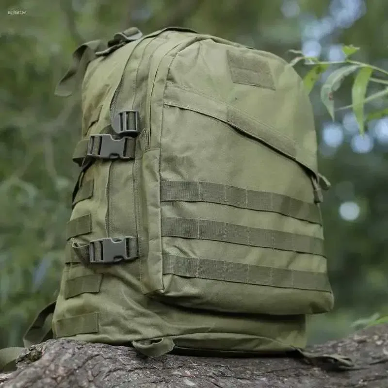 Рюкзак тактичний військовий 45л US Army Олива та Чорний — фото 2