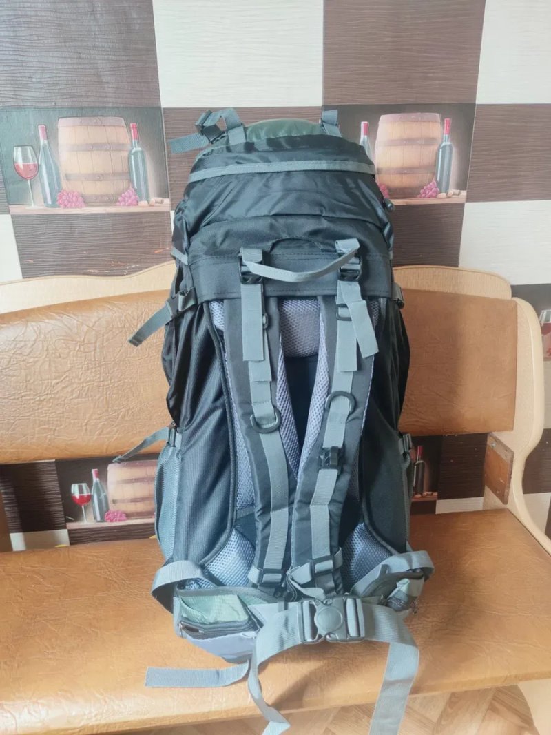 Рюкзак туристический походный The North Face 60 литров каркасный — фото 5