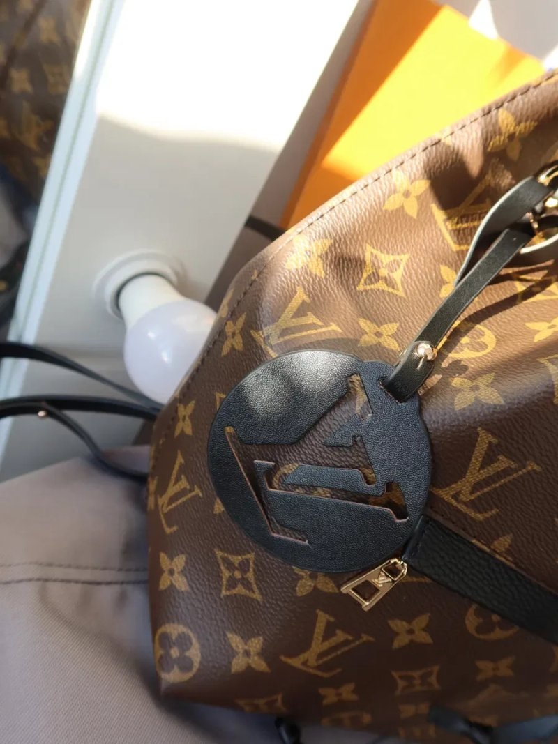 Рюкзак жіночий коричневий монограм Louis Vuitton луі вітон сумка жіноч — фото 2