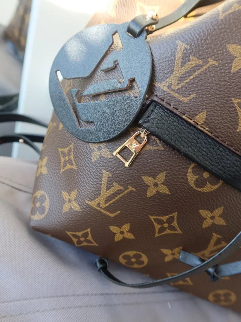 Рюкзак жіночий коричневий монограм Louis Vuitton луі вітон сумка жіноч — фото 4