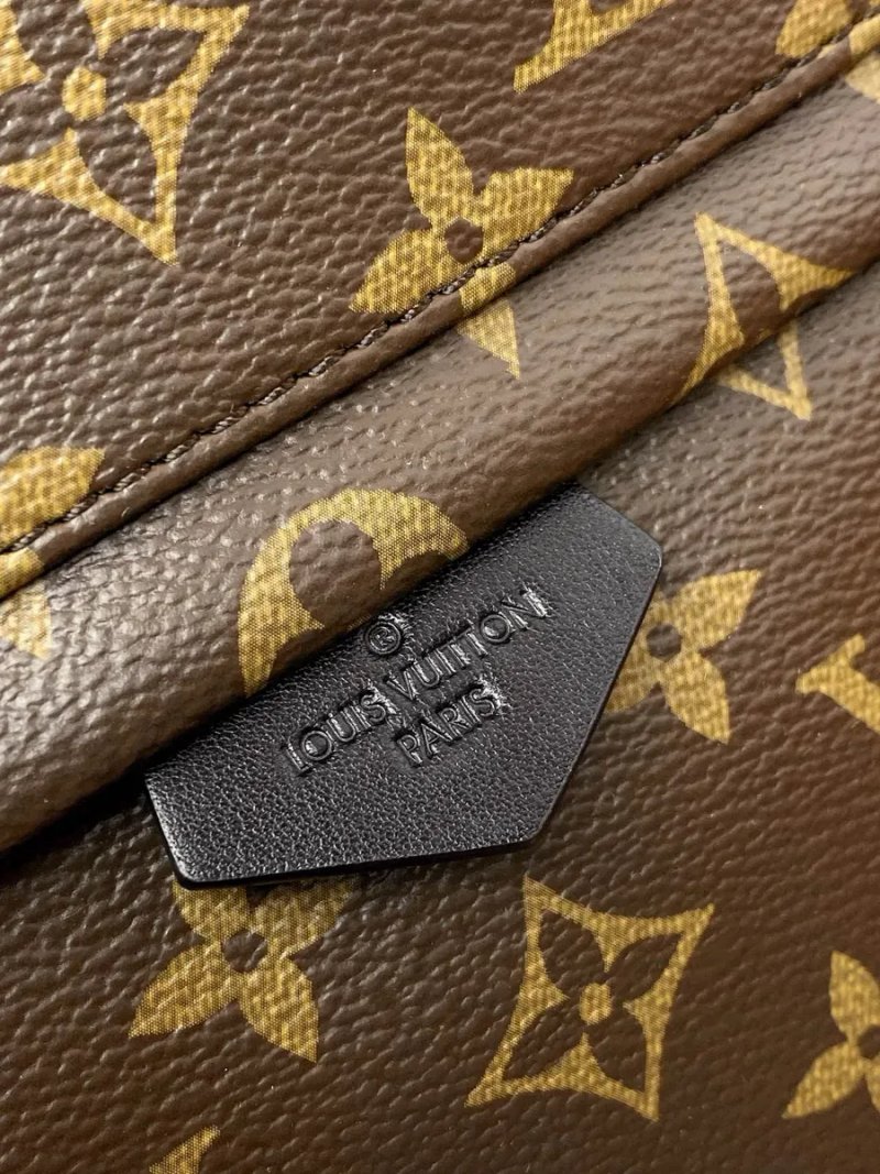 Рюкзак жіночий коричневий шкіряний натуральна шкіра Louis Vuitton Palm Springs medium size луи витон рюкзачок канва монограм женский натуральная кожа — фото 5