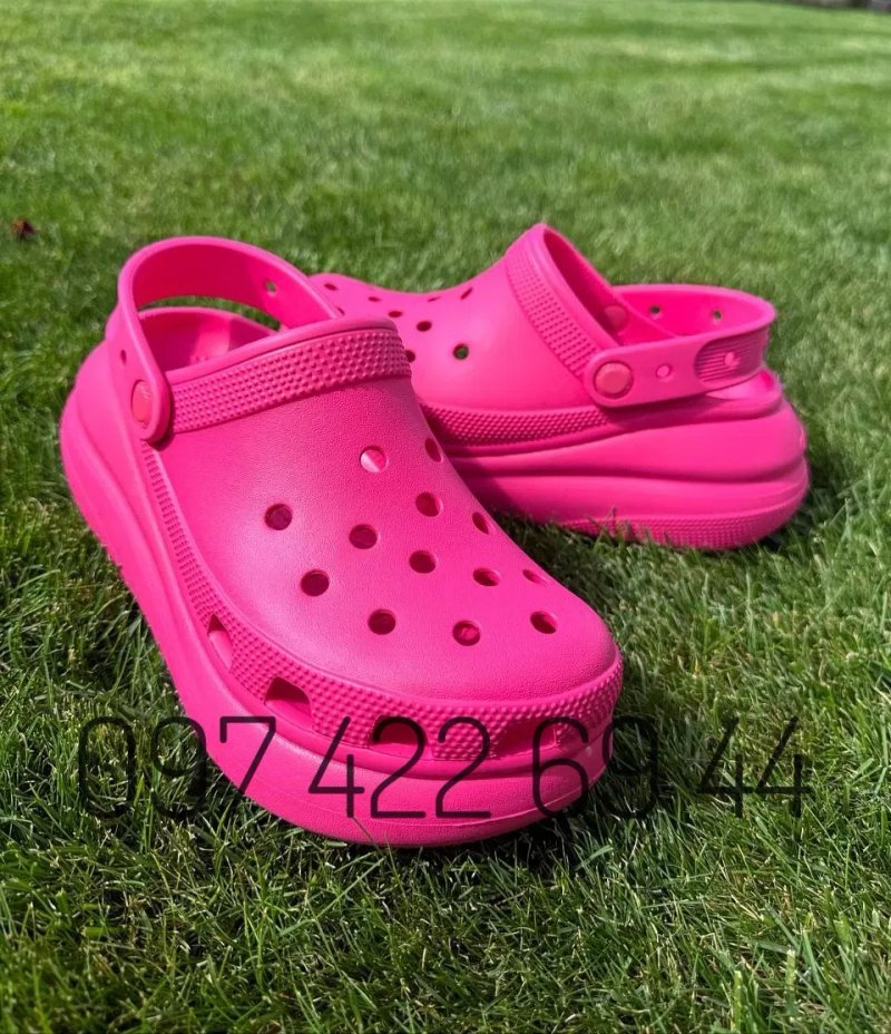 Сабо класік жіночі Крокс Crocs Classic Crush беж білі чорні — фото 6
