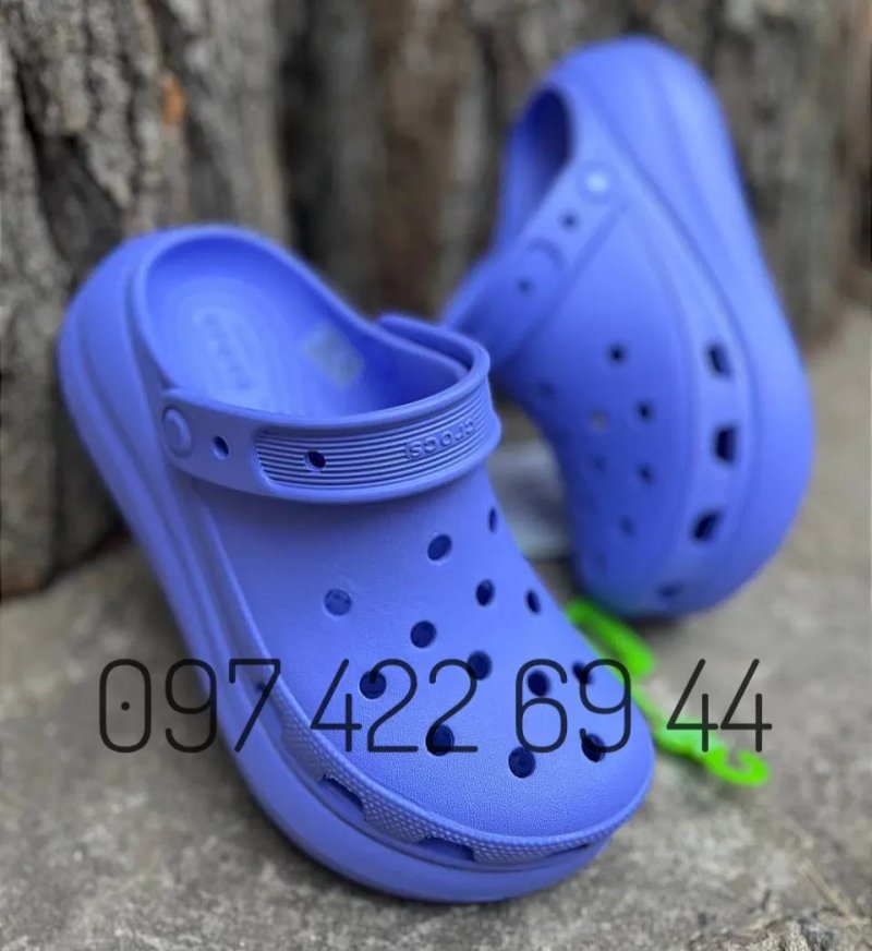 Сабо класік жіночі Крокс Crocs Classic Crush беж білі чорні — фото 8