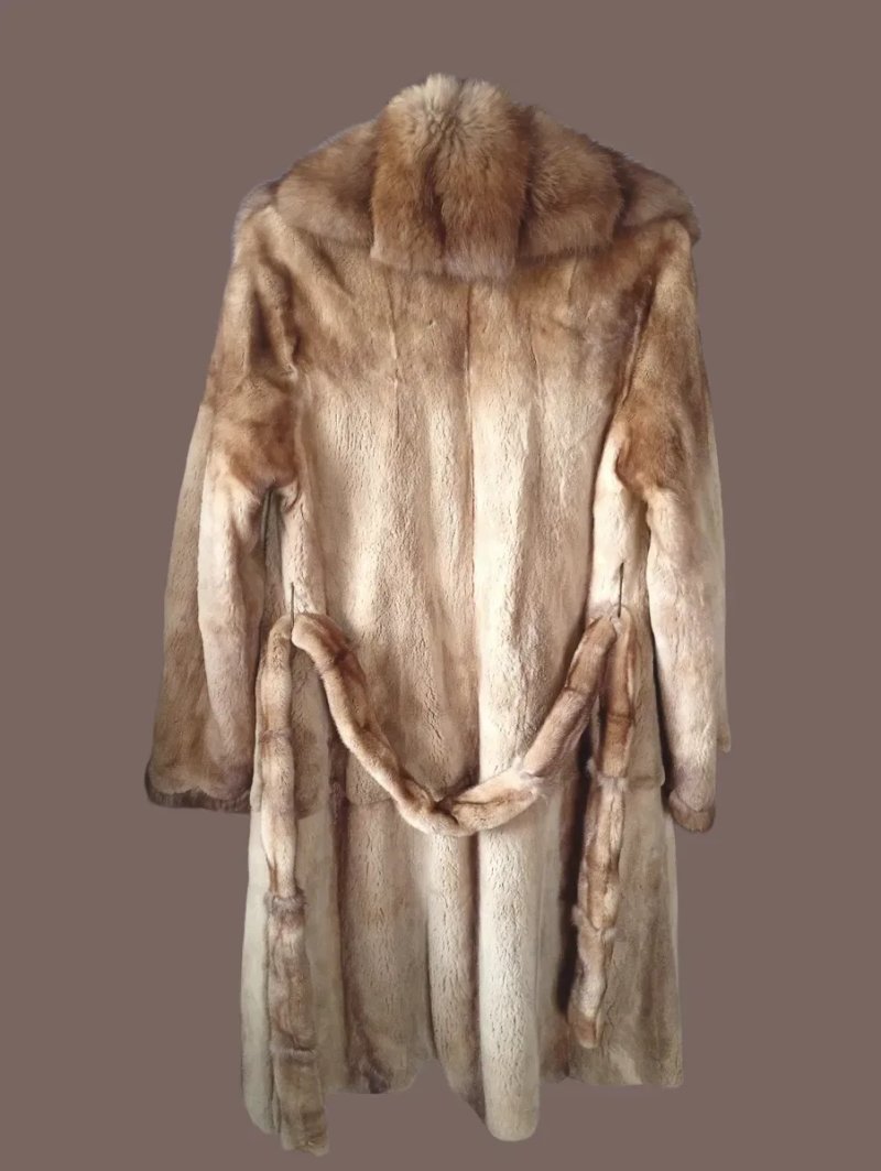 Saga furs. Ог 104см. Норковая шуба с соболем. — фото 2