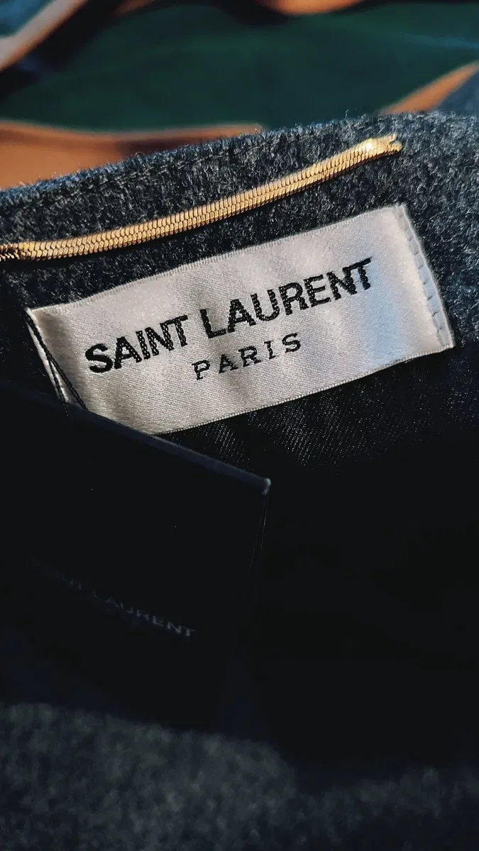 SAINT LAURENT Paris спідниця максі. Вовна, шовк. — фото 6