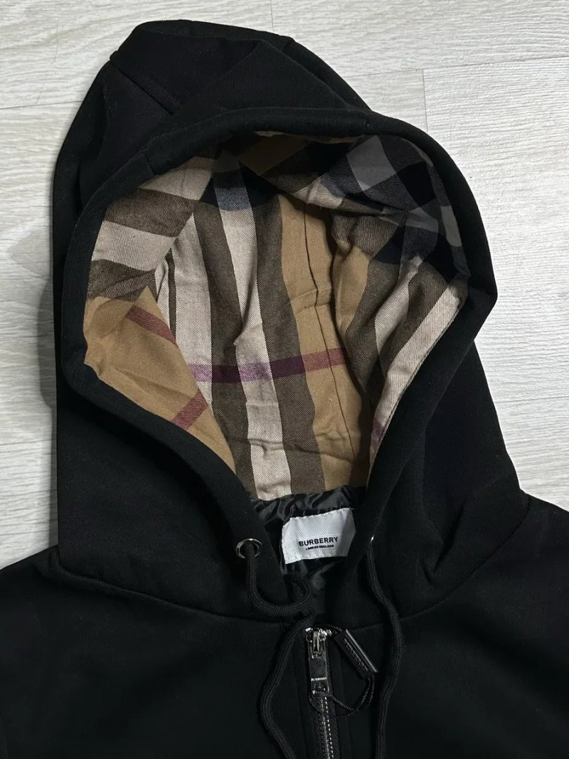 ‼️SALE‼️ Зіпка Burberry / Зіп Худі Баребері кофта / Чорне худі — фото 2