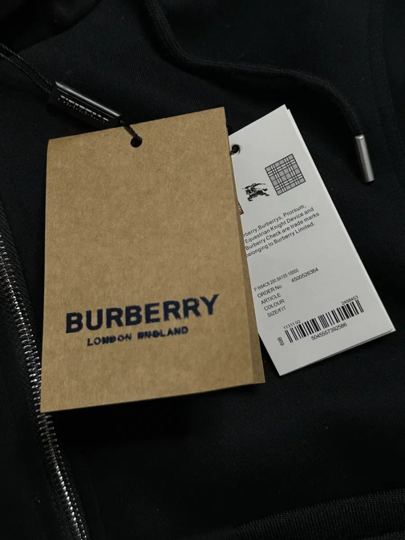 ‼️SALE‼️ Зіпка Burberry / Зіп Худі Баребері кофта / Чорне худі — фото 5