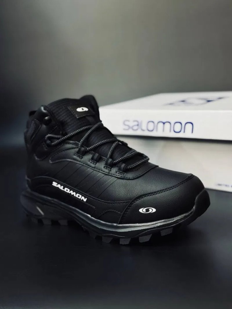 Salomon Кожаные ботинки зимние Термо Водонепроницаемые термо ботинки Puma / Саломон чоловічі ботінки з gore-tex -31 — фото 2