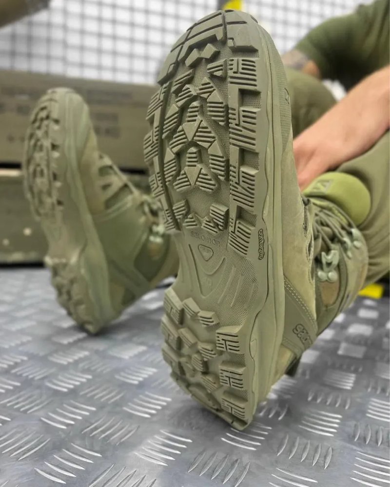 Salomon Quest 4D GTX Forces 2 Olive Gore-Tex | Тактические ботинки Саломон Олива | Военные берцы | Трекинговые — фото 2