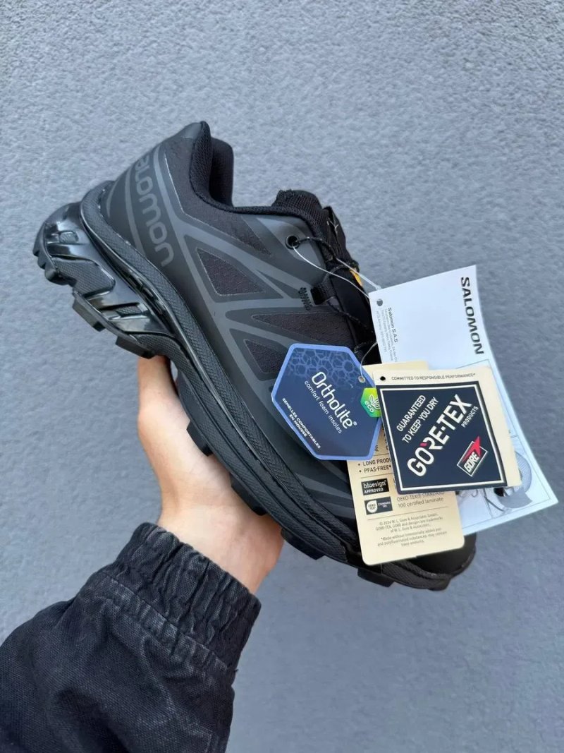 Salomon XT-6 Gore-Tex «All Black» / Salomon XT-6 Gore-Tex / крассовки саломон гортекс 40 41 42 43 44 45 — фото 7