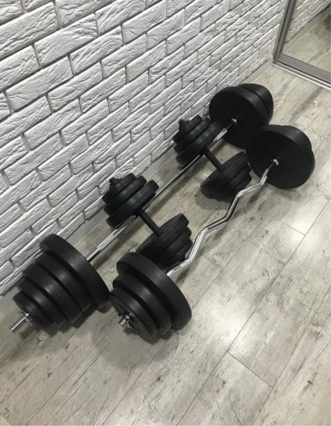 Скидка‼️ Набор (штанга + гантели) 36 52 62 72 92 119