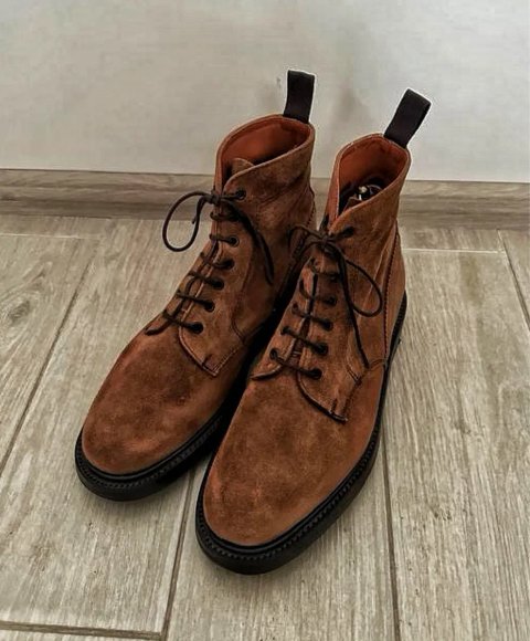 Sanders Kelso 9UK 43 EU Чоловічі коричневі замшеві черевики дербі