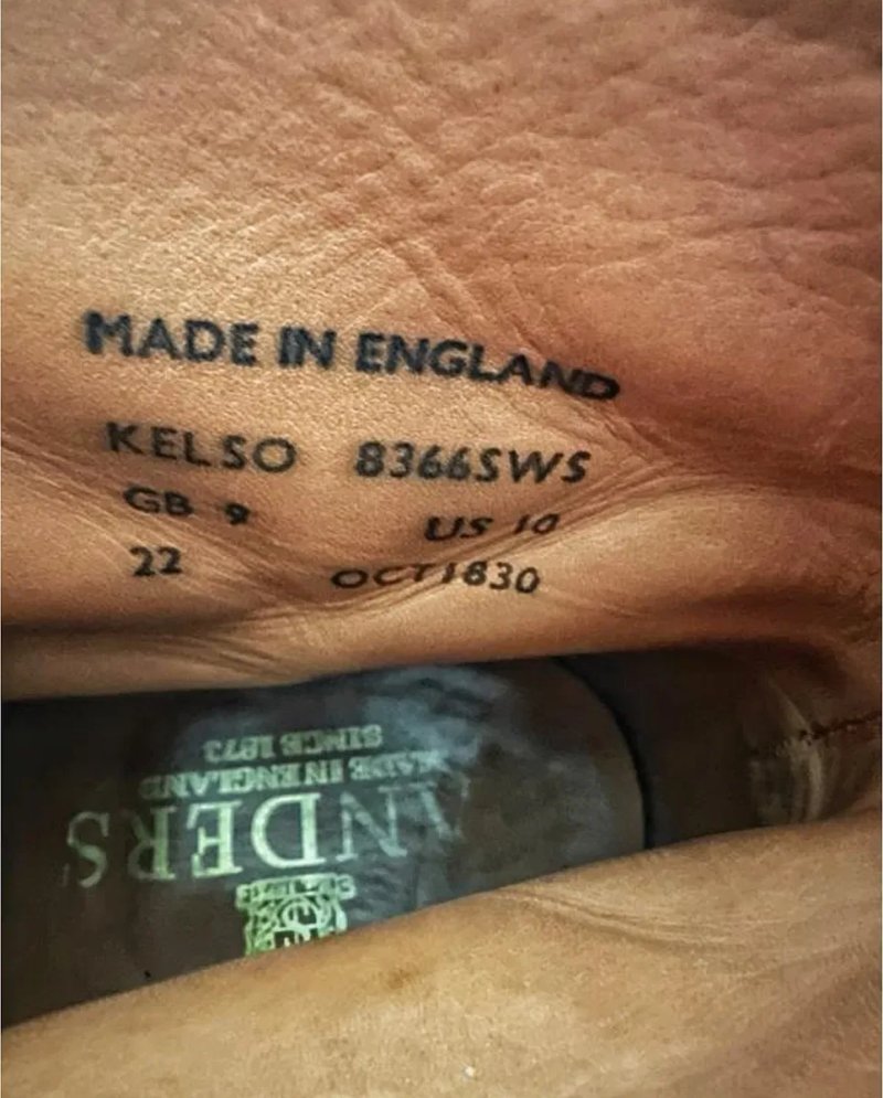Sanders Kelso 9UK 43 EU Чоловічі коричневі замшеві черевики дербі — фото 6