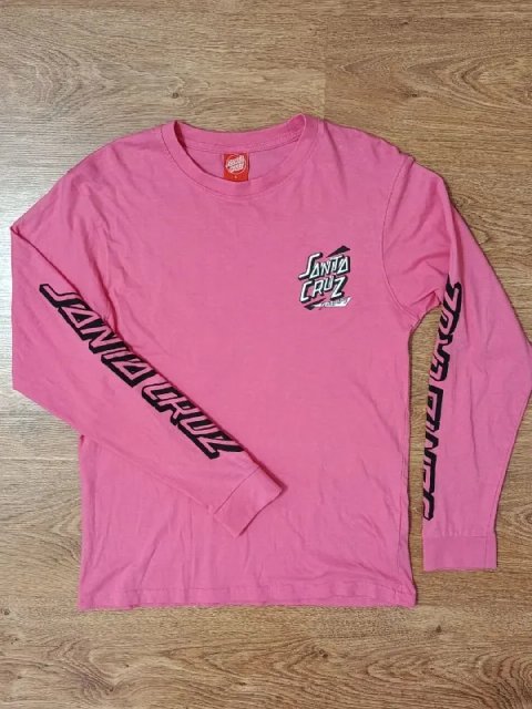 Santa Cruz Skateboards Longsleeve розовый, размер S
