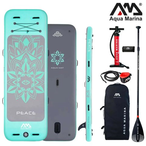 САП SUP Aqua Marina PEACE платформа йога фітнес пілатес стретчинг YOGA SUP дошка 2 шари слоя доска надувна Stand Up Paddle board борд SUB SAP надувная