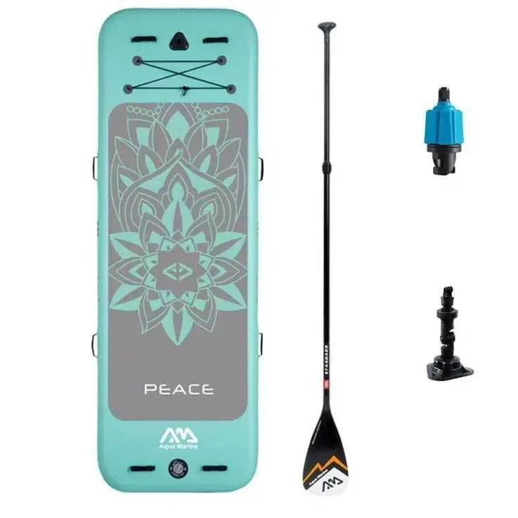 САП SUP Aqua Marina PEACE платформа йога фітнес пілатес стретчинг YOGA SUP дошка 2 шари слоя доска надувна Stand Up Paddle board борд SUB SAP надувная — фото 3