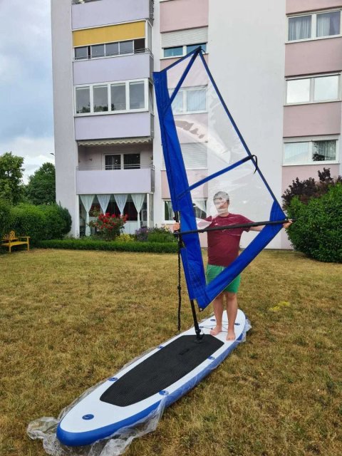 САП ВИНДСЕРФИНГ доска SUP дошка НОВА віндсерфінг парус мачта борд BLUE