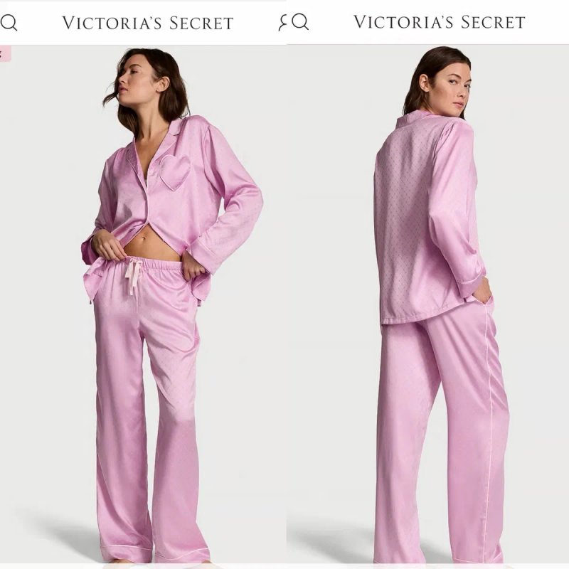Сатинова піжама Victoria’s Secret XS, S, M, L, XL — фото 3