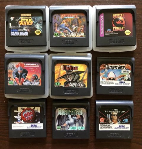 Sega Game Gear, Genesis, Mega Drive: Vectorman Mortal Kombat, Jurassic Park, The Story of Thor, Aladdin Terminator Simpsons Lion King Batman