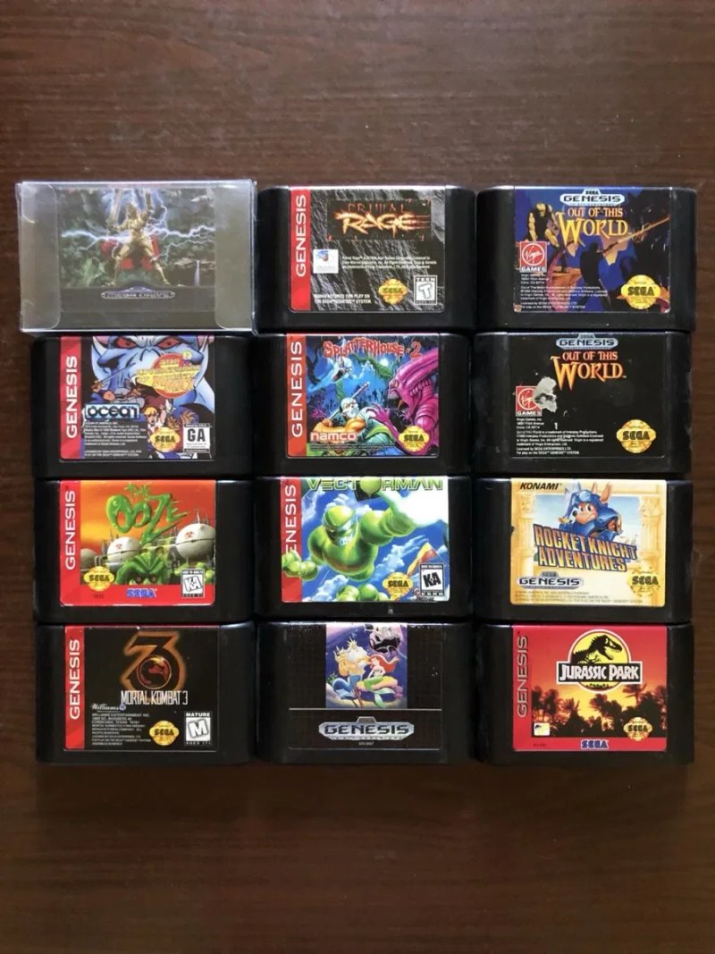 Sega Game Gear, Genesis, Mega Drive: Vectorman Mortal Kombat, Jurassic Park, The Story of Thor, Aladdin Terminator Simpsons Lion King Batman — фото 5