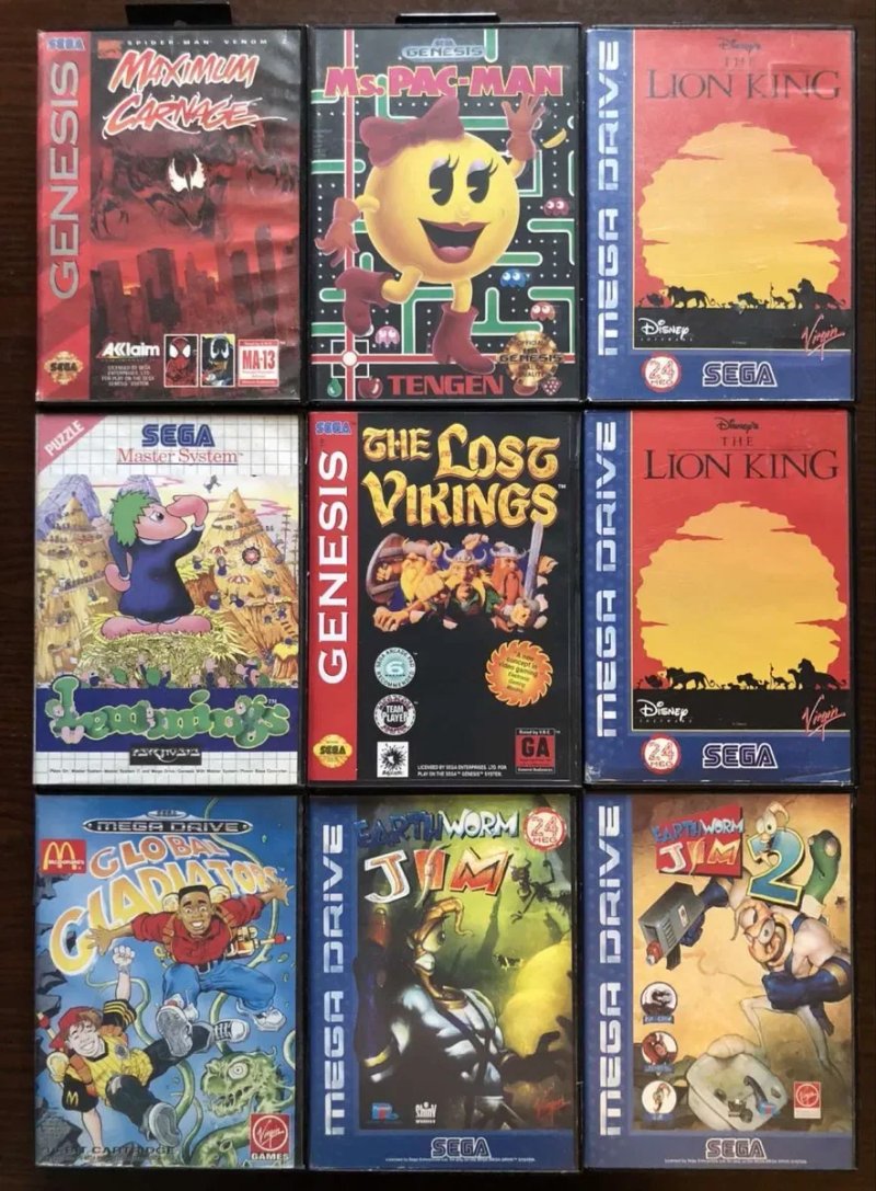 Sega Genesis, MegaDrive, Master System: Boogerman, Comix Zone, Contra, Earthworm Jim, Aladdin Liln King Vectorman Tiny Toon, Sonic Cool Spot, Pitfall — фото 2