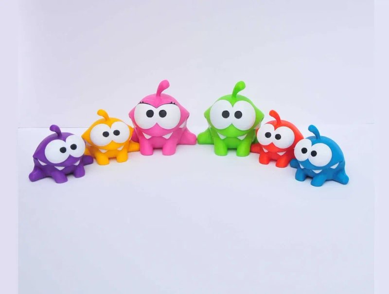 Семейство Ам Ням 6 фигурок Ам Няша + дети Om Nom omnom амням нямням — фото 2