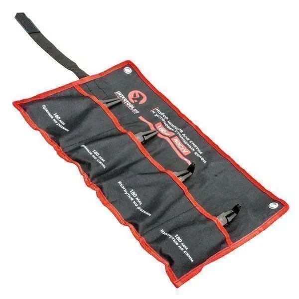 Съемник стопорных колец INTERTOOL HT-7015 круглогубцы для снятия колец — фото 6