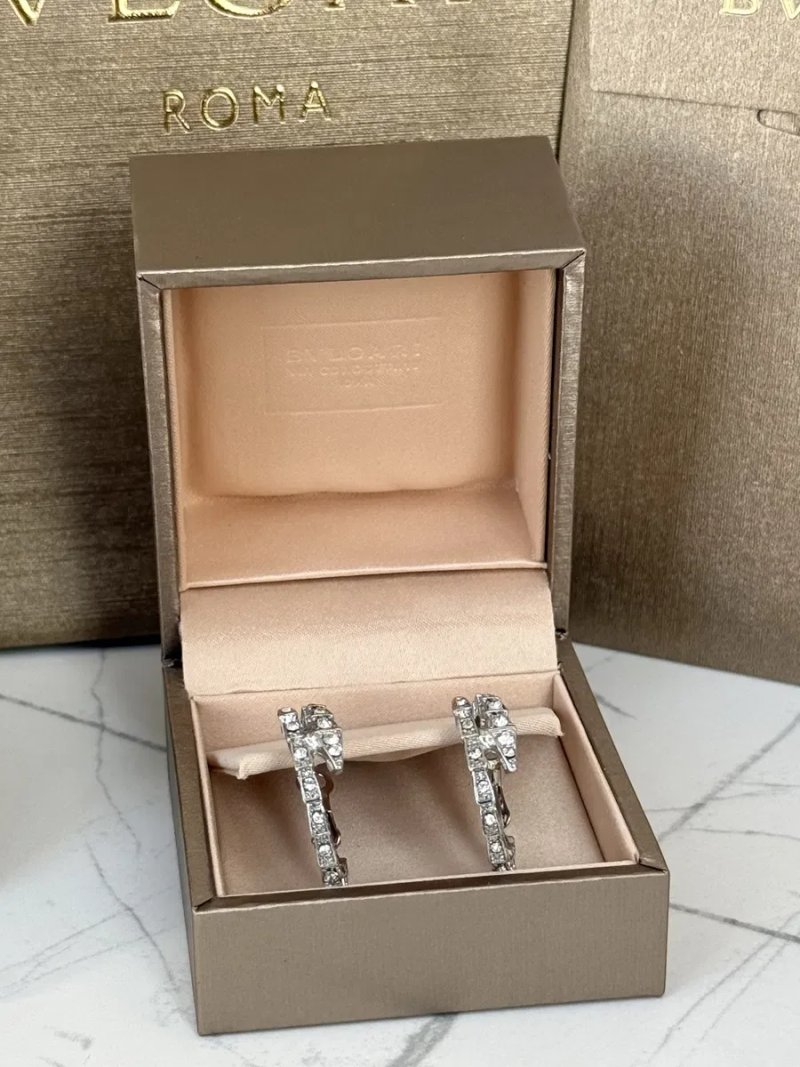 Сережки Bvlgari Serpenti, срібло 925 проби з покриттям родію(не темніє), серьги булгарі, кульчики, пусети, пусеты, серебро булгари змея, конго, кольца — фото 3