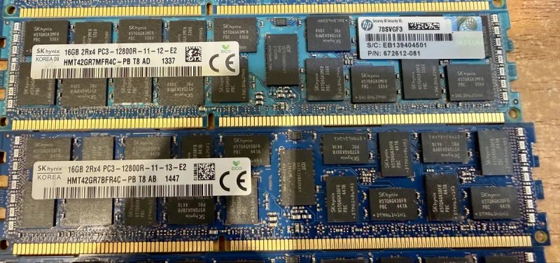 Серверна пам'ять DDR3 16Gb PC3-12800 ECC REG 1600 Mhz 170шт — фото 2