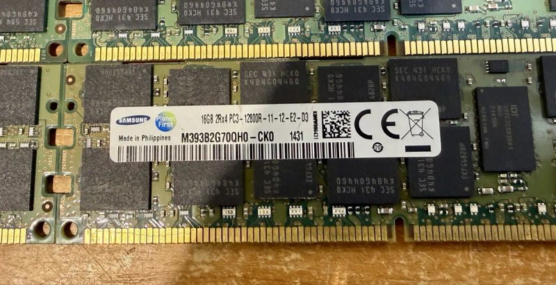 Серверна пам'ять DDR3 16Gb PC3-12800 ECC REG 1600 Mhz 170шт — фото 4