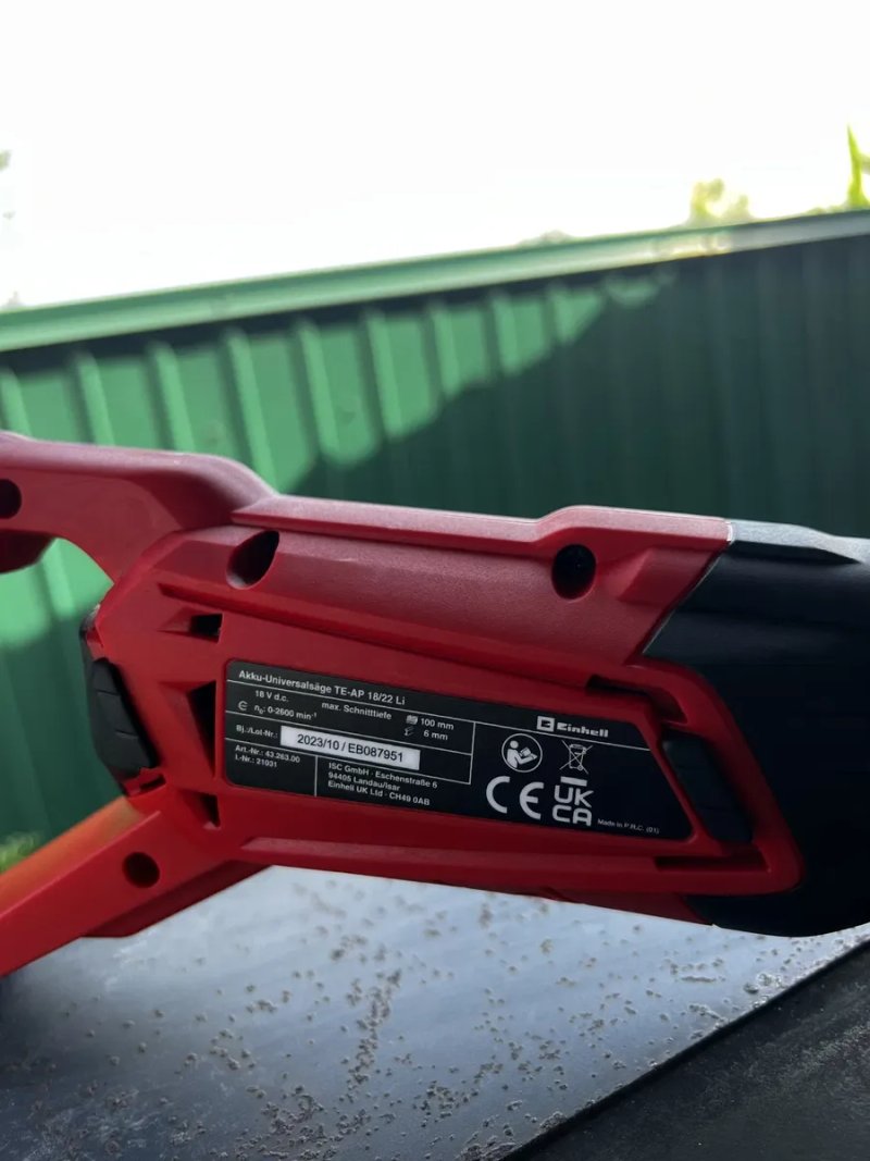 Шабельна ножівка Einhell Expert Plus TE-AP 18/22 В Li Solo — фото 5
