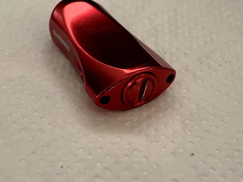 Shimano Yumeya Aluminum Sensitive Knob RedПреміальний алюмінієвий кноб від тюнінг-ательє Yumeya у насиченому червоному кольорі — фото 4