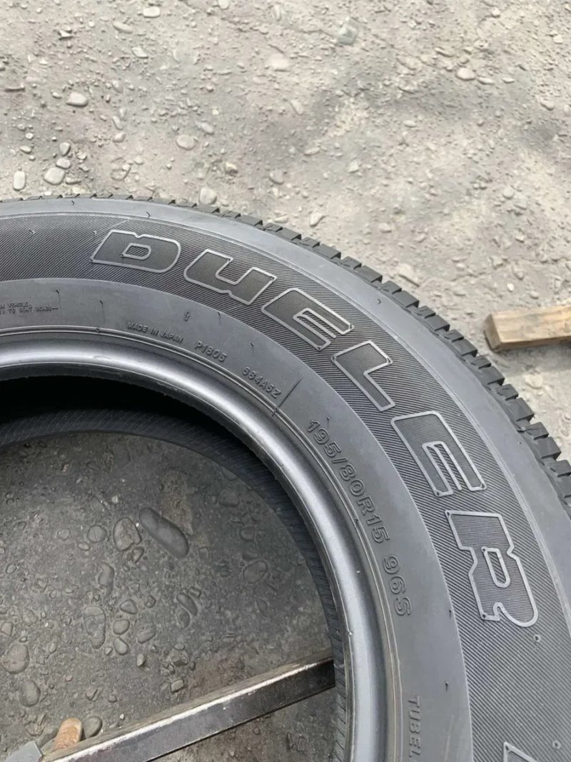 Шини 195/80 R15 5шт Bridgesrone 7мм літо — фото 7
