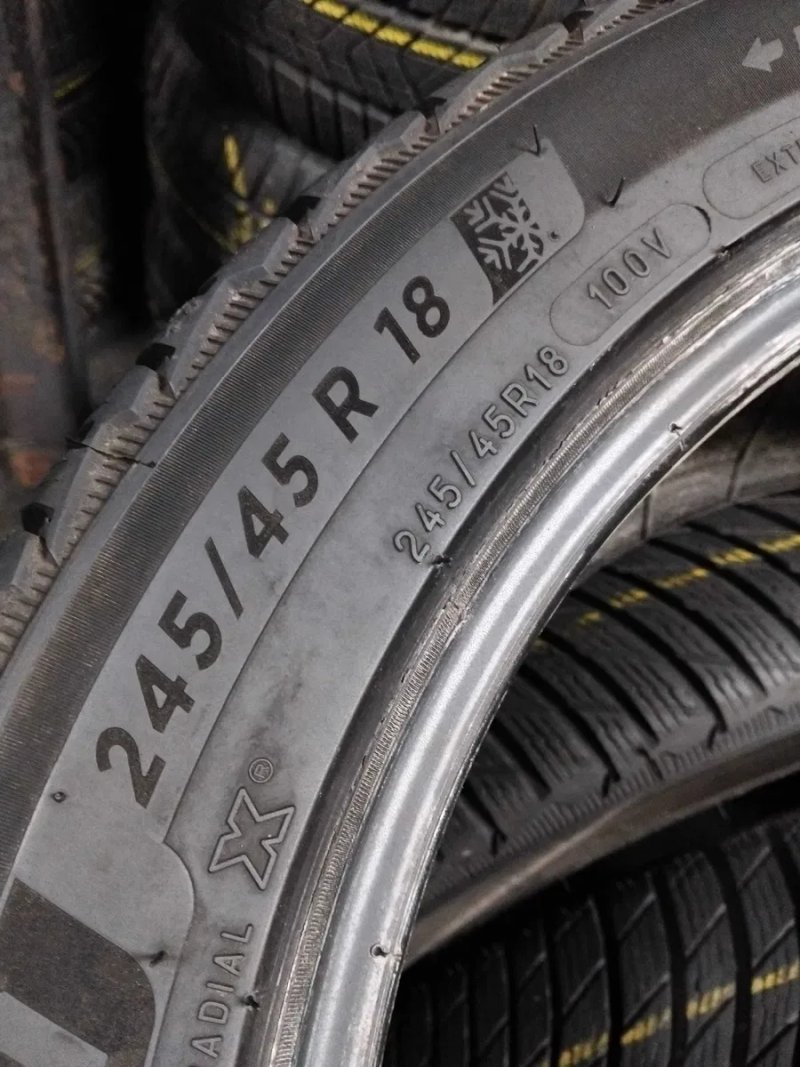 Шини бу 245/45 R18 Michelin Pilot Alpin 5 Комплект Пара Зима — фото 7
