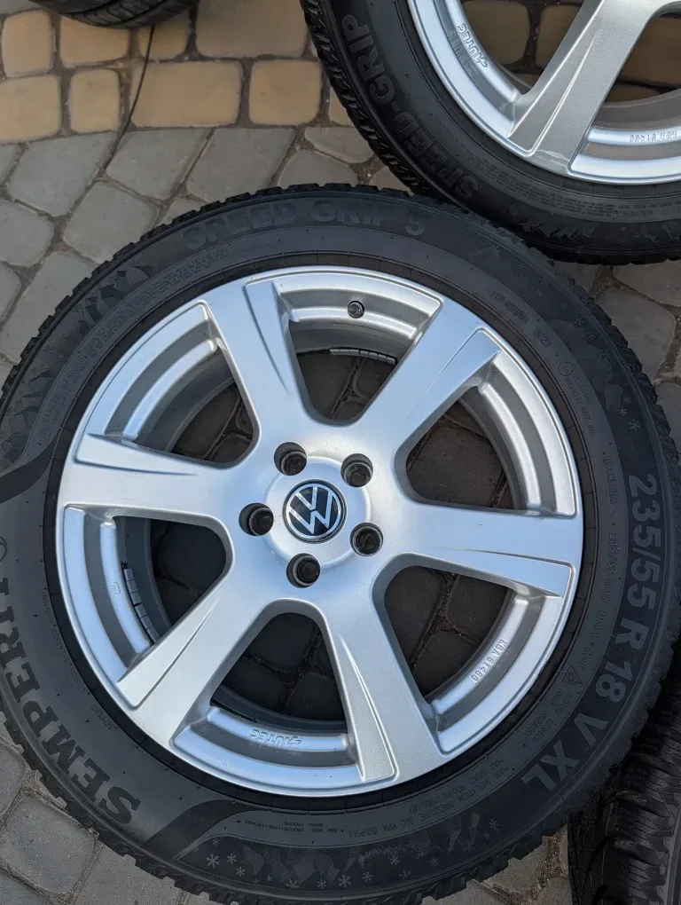 Шини зимові Французькі ІДЕАЛ диски для Kodiaq Karoq Tiguan 235/55 R18 5x112 колеса резина — фото 5
