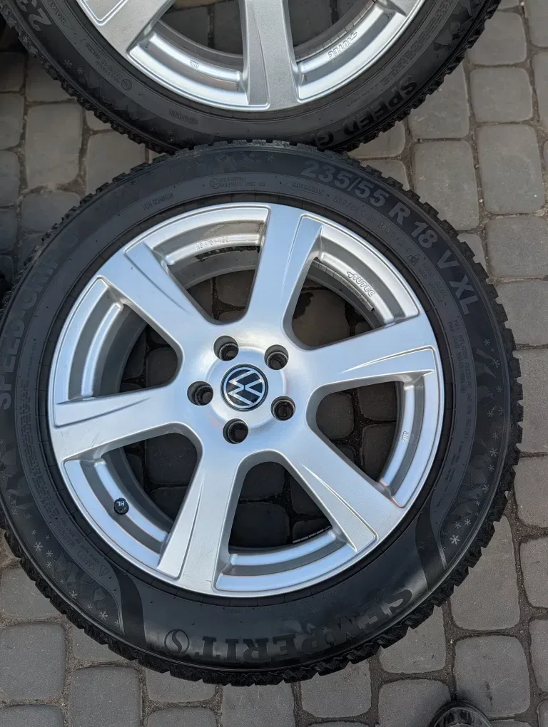 Шини зимові Французькі ІДЕАЛ диски для Kodiaq Karoq Tiguan 235/55 R18 5x112 колеса резина — фото 6