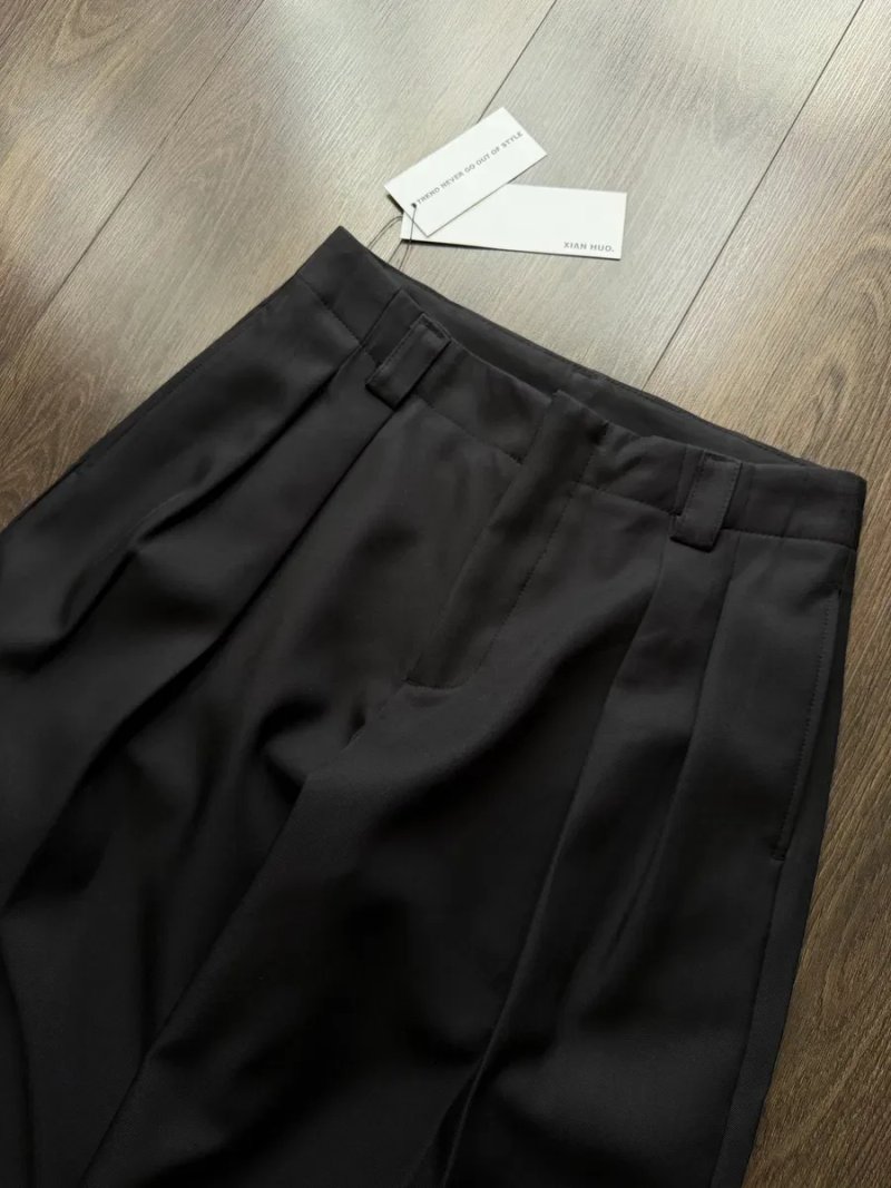 Широкі Брюки Штани Чорні Класичні Baggy Беггі Y2K SK8 Jaded London Оверсайз Skater Wide Leg Stripped Suit Old Money Олд мані Буткати Елегантні Ділові — фото 2