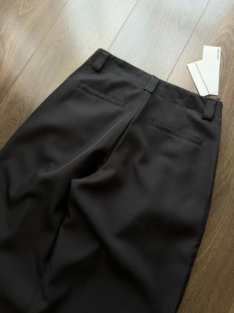 Широкі Брюки Штани Чорні Класичні Baggy Беггі Y2K SK8 Jaded London Оверсайз Skater Wide Leg Stripped Suit Old Money Олд мані Буткати Елегантні Ділові — фото 5