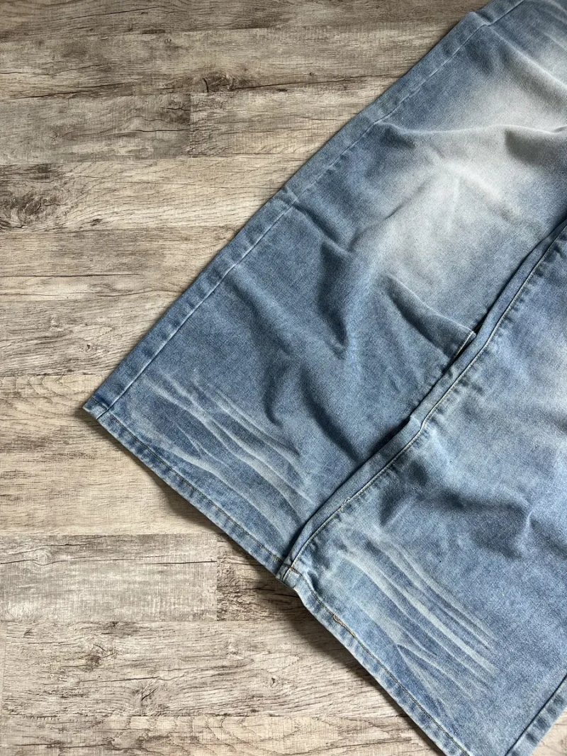 Широкі Джинси Jaded London Type Washed Вошед Штани Джинсові Baggy Голубі Блакитні Wide Leg Skater Y2K SK8 Racer Беггі Баггі Широкого крою — фото 2
