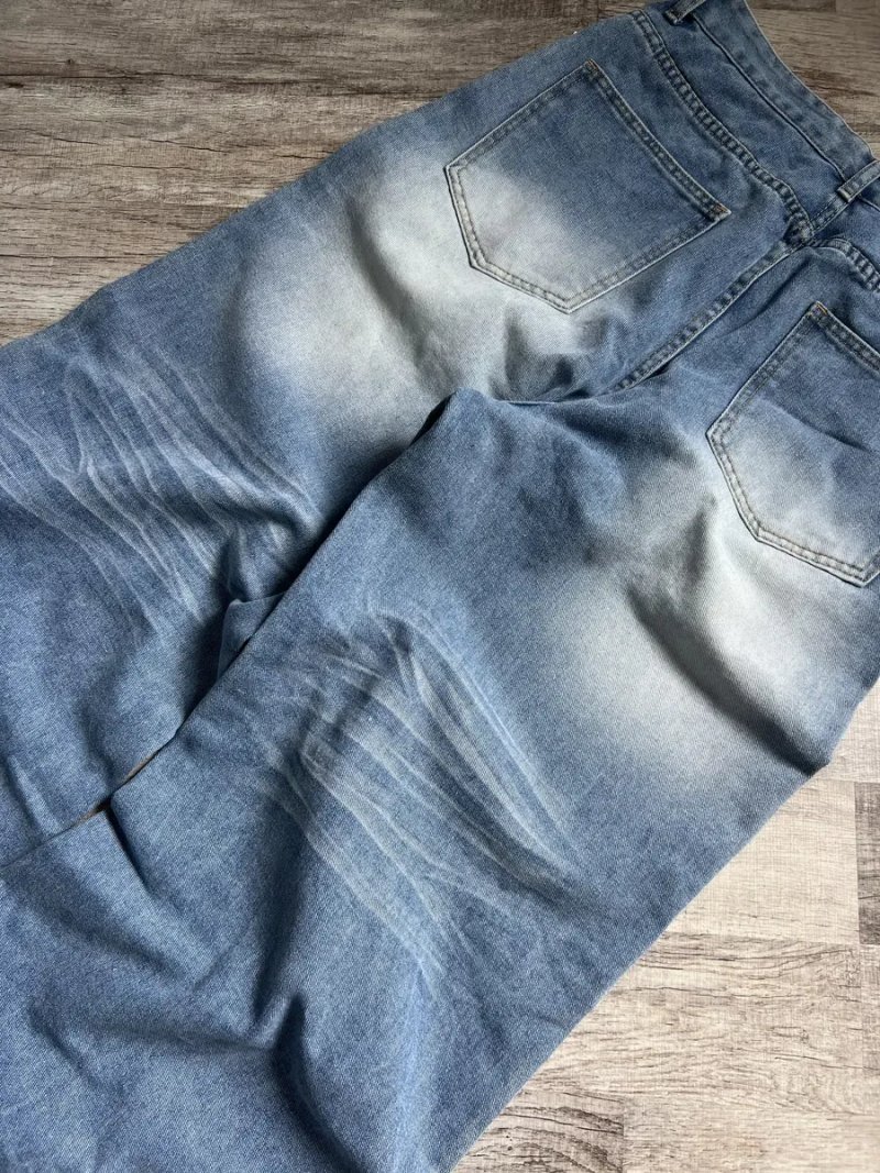 Широкі Джинси Jaded London Type Washed Вошед Штани Джинсові Baggy Голубі Блакитні Wide Leg Skater Y2K SK8 Racer Беггі Баггі Широкого крою — фото 6