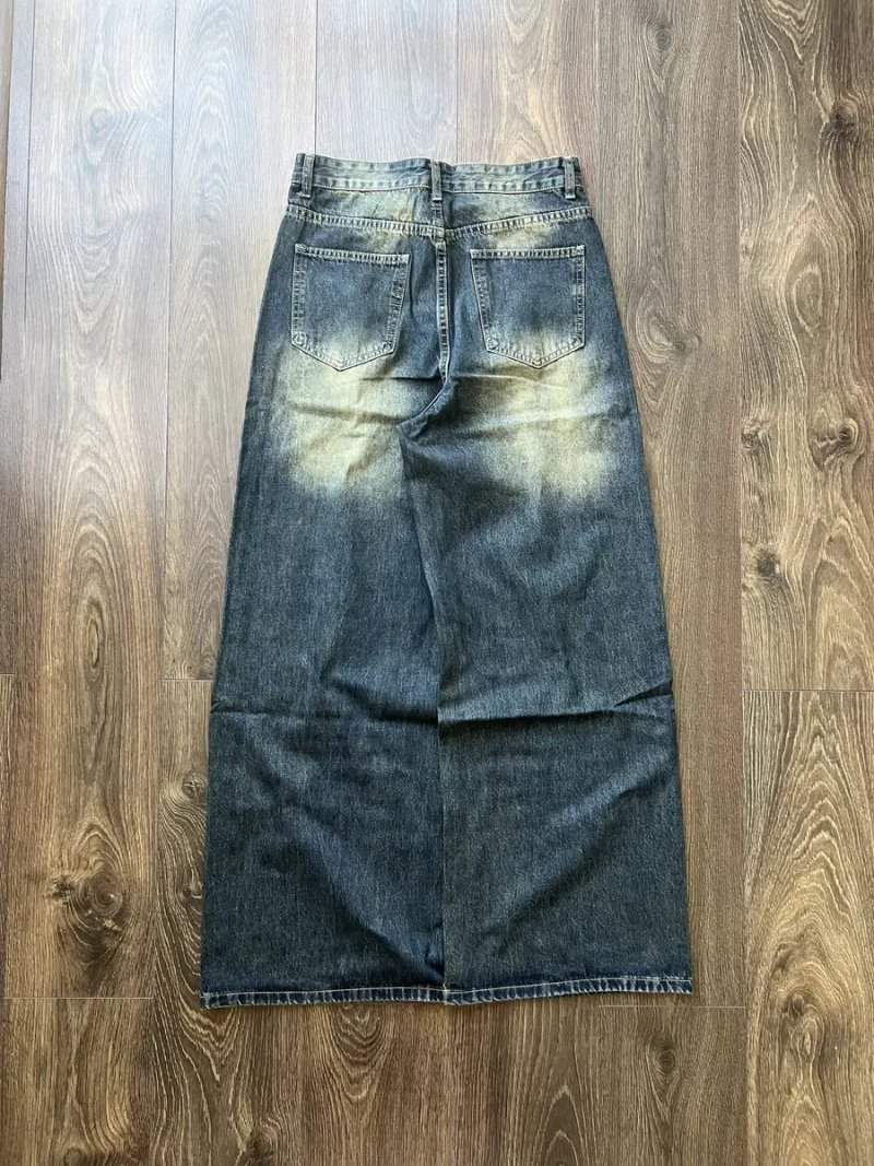 Широкі Джинси Super Baggy Потерті Washed Штани Джинсові Baggy Y2K SK8 — фото 5