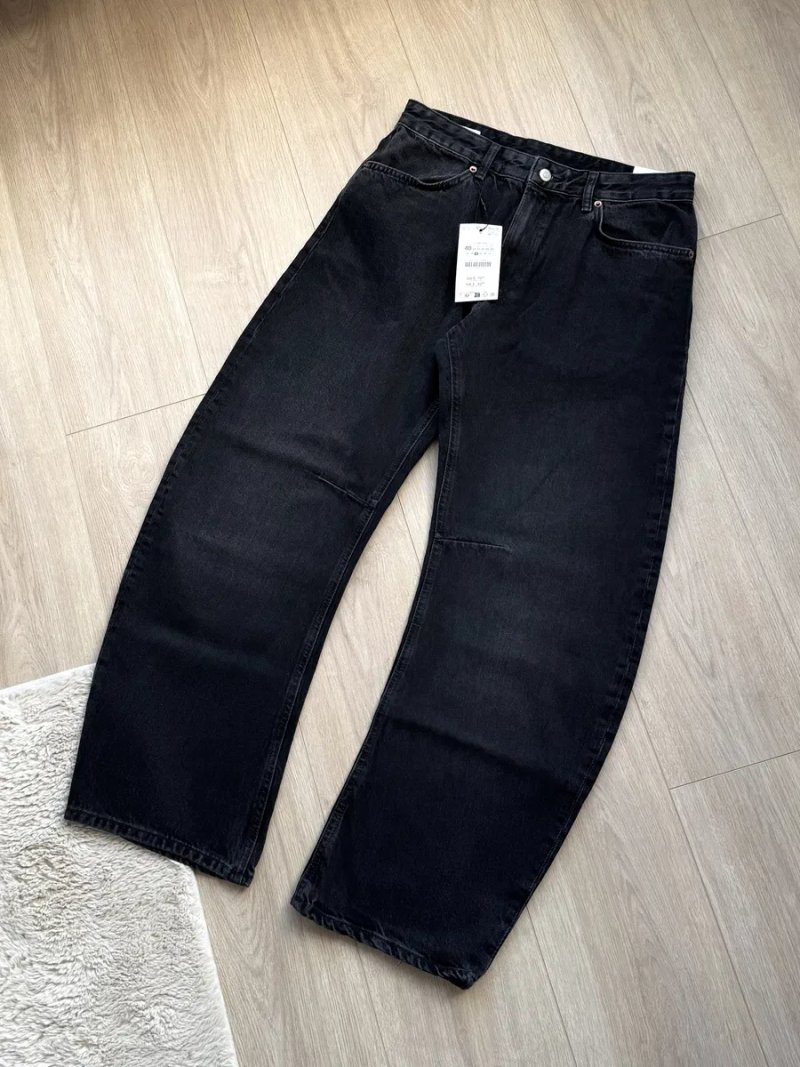 Широкі Джинси ZARA Barrel Fit Оригінал Широкие Джинсы Мужские Чорні Сині Черные Голубые — фото 6