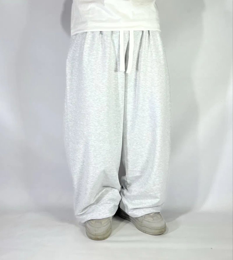 Широкі сірі спортивки широкие серые спортивные штани sweatpants baggy беггі BAGGY-FIT howar avantgarde opium оіум свитпентс — фото 3